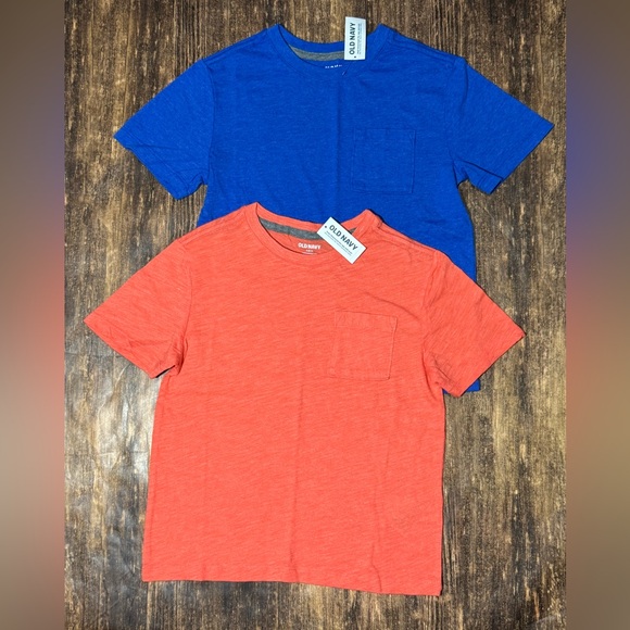 Old Navy Kids Blue and Red Short Sleeve Tees - Picture 1 of 3